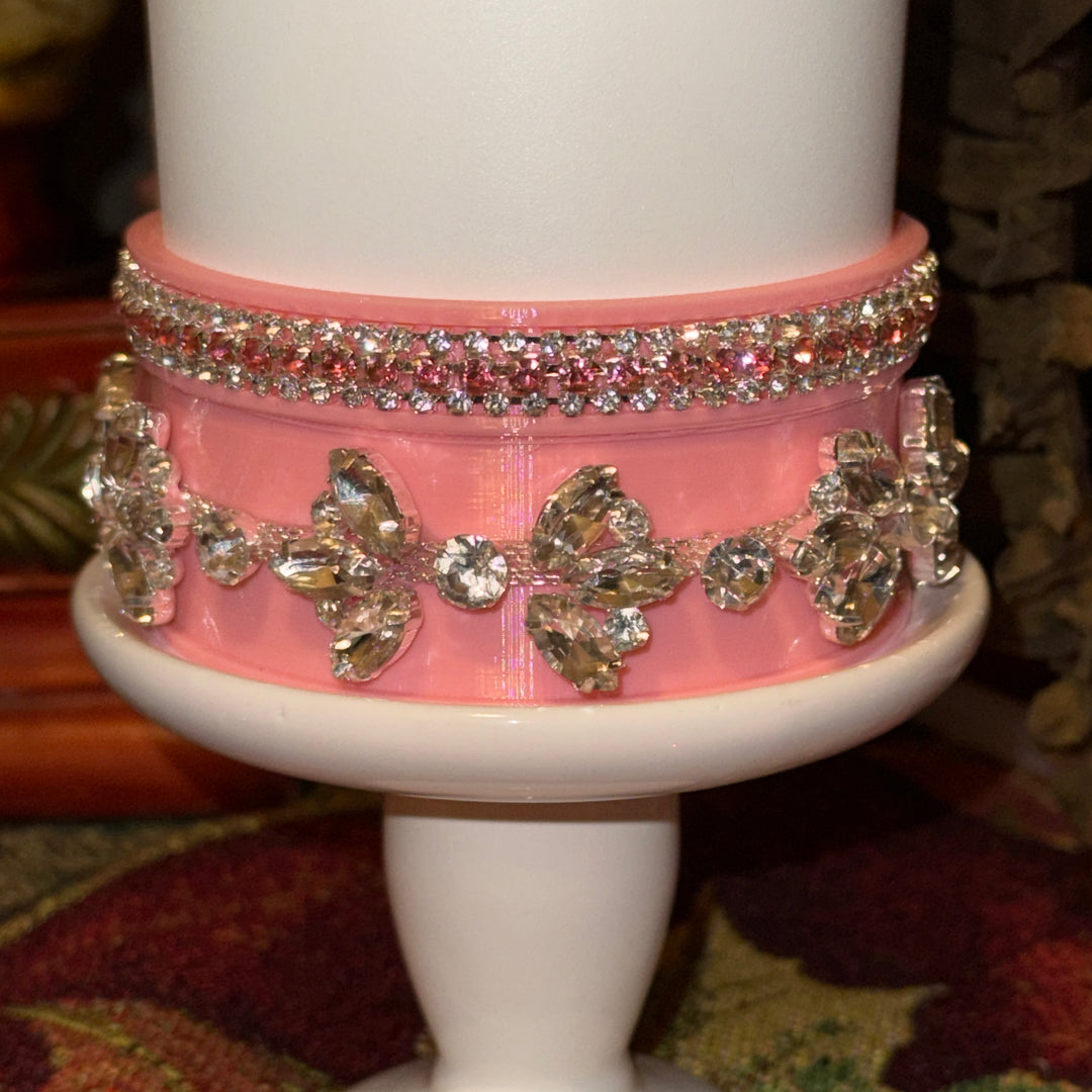 Custom Pink and Silver Rhinestone Royal Princess Accessory Collection for Stanley tumblers