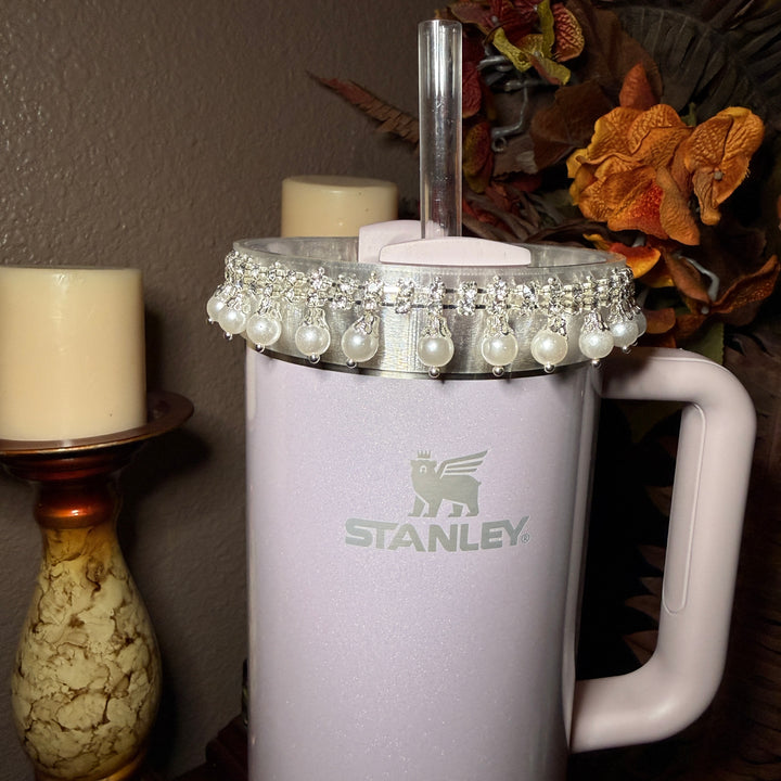 Diamonds and Pearls Collection 2 - Fancy Rhinestone Royal Princess Collection for Stanley tumblers, crown topper, halo, boot or straw topper, unique gift
