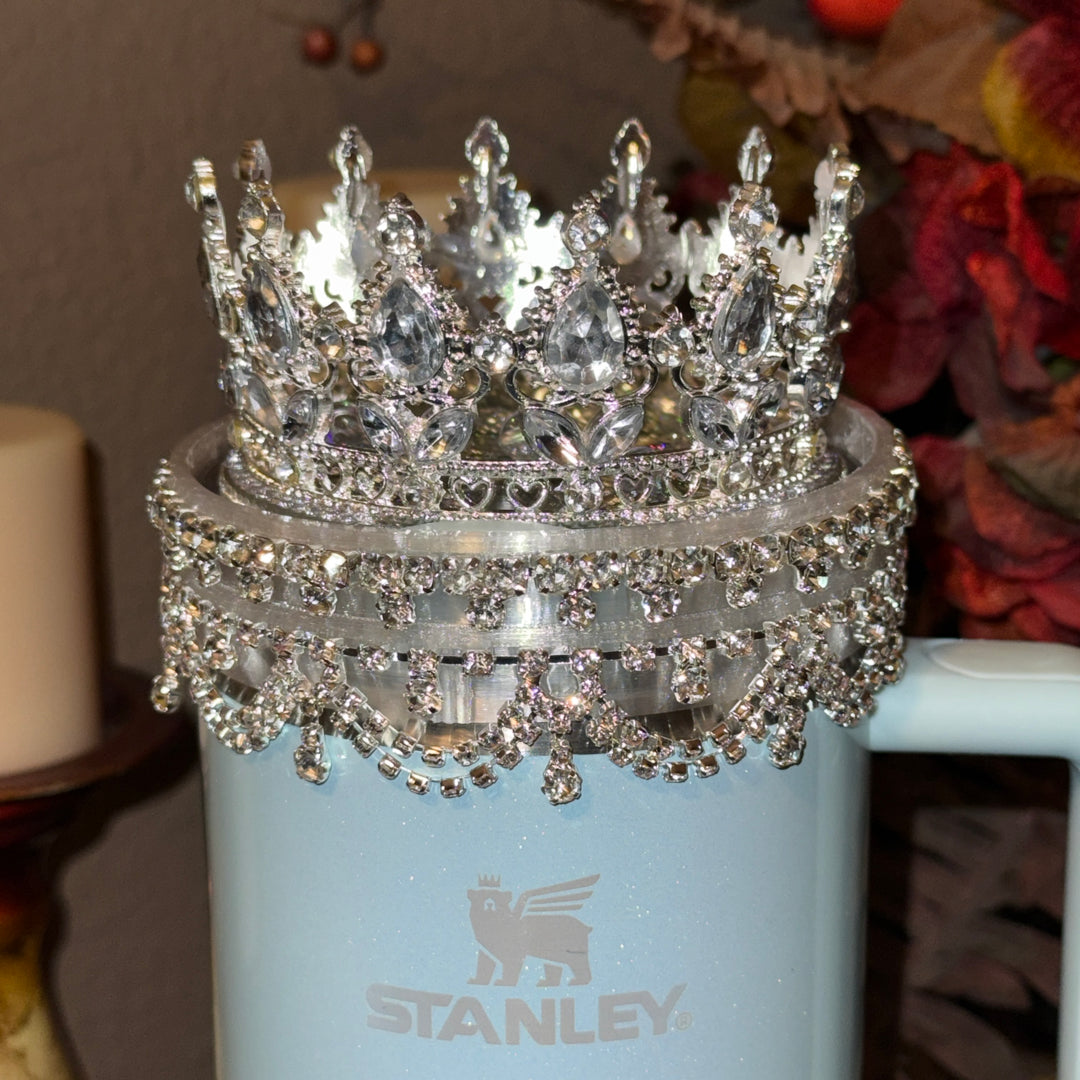Custom Silver Rhinestone Princess Accessories - Laureen