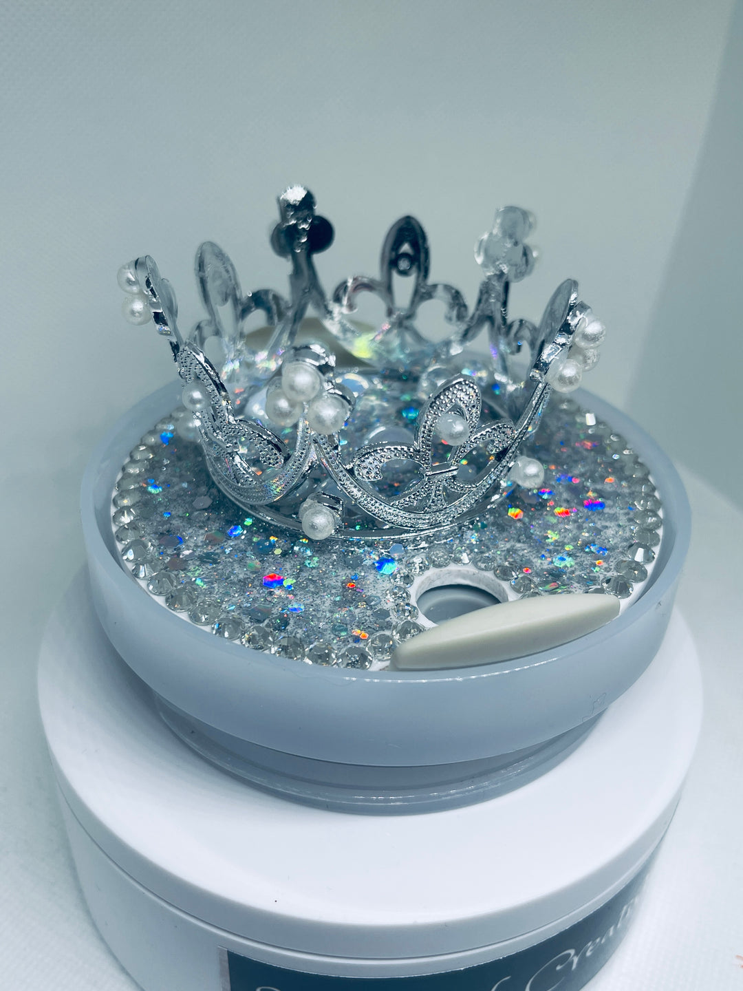 Rhinestone Queen Crown 30 and 40 oz tumbler topper, Crown tumbler topper, 3D Decorative Lid Attachment
