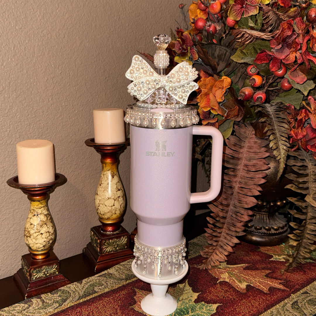 Diamonds and Pearls Collection 2 - Fancy Rhinestone Royal Princess Collection for Stanley tumblers, crown topper, halo, boot or straw topper, unique gift