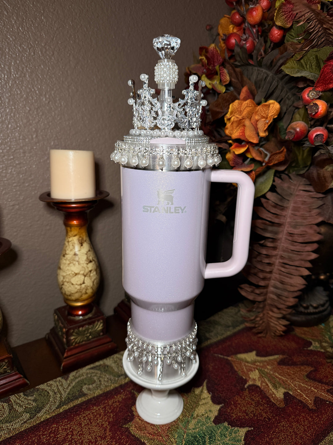 Diamonds and Pearls Collection 2 - Fancy Rhinestone Royal Princess Collection for Stanley tumblers, crown topper, halo, boot or straw topper, unique gift