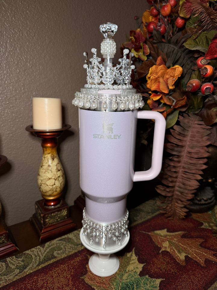 Diamonds and Pearls Collection 2 - Fancy Rhinestone Royal Princess Collection for Stanley tumblers, crown topper, halo, boot or straw topper, unique gift