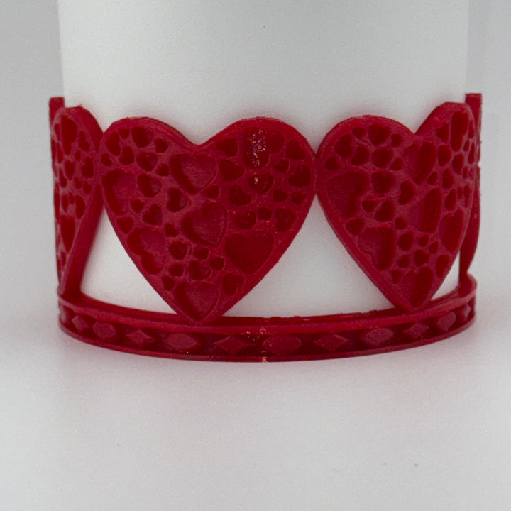 Valentine Heart Tumbler Boot, Red White Pink, Protective Sleeve, HOT SELLER