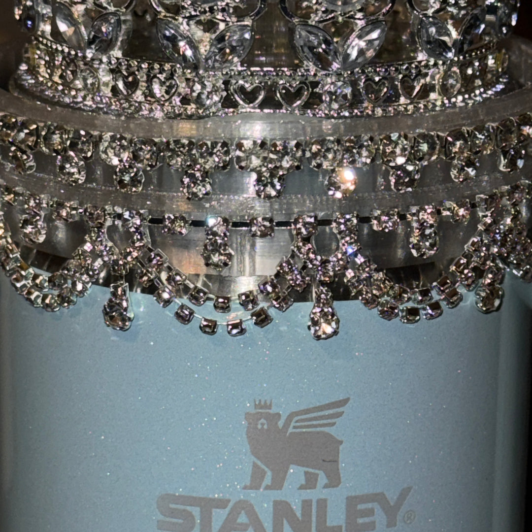 Custom Silver Rhinestone Princess Accessories - Laureen