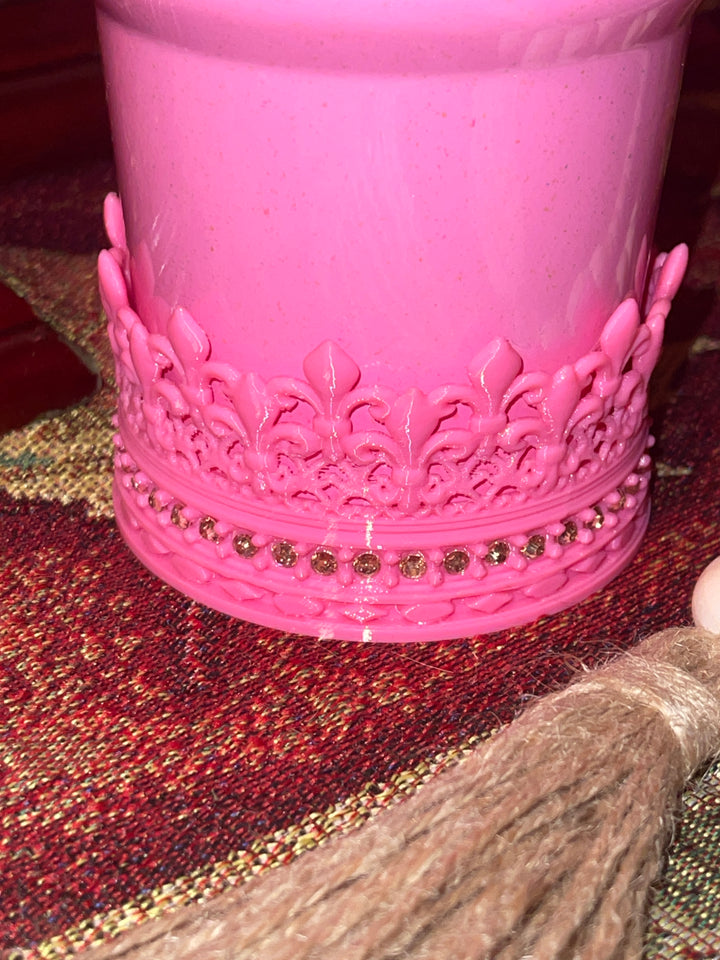 Good Witch Rhinestone Crown or Rose tumbler topper, Fits your Stanley Wicked Glinda tumbler, unique gift, HOT SELLER