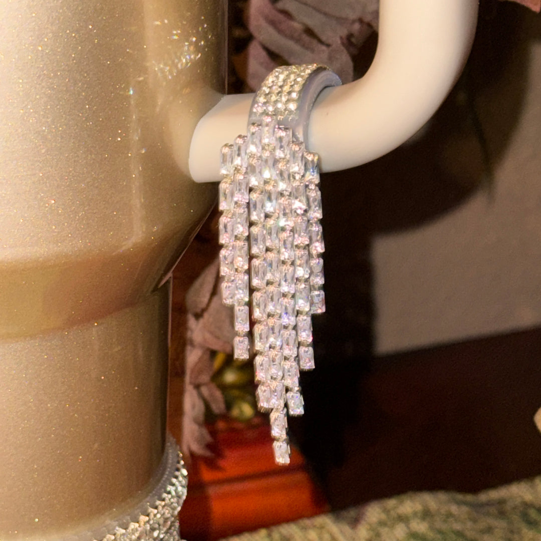 RELAUNCHED OG Fancy Rhinestone Royal Princess Accessory for Stanley tumblers BEST SELLER Crown Topper, Royal Queen Halo Bling Bangle Band Boot Straw