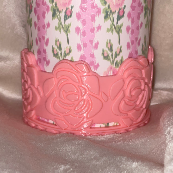 Rose Tumbler Boot, Tumbler Boot Sleeve, Princess Rose, Fit's Love Shack Fancy Stanley, Silicone Boot, Protective Sleeve, HOT SELLER