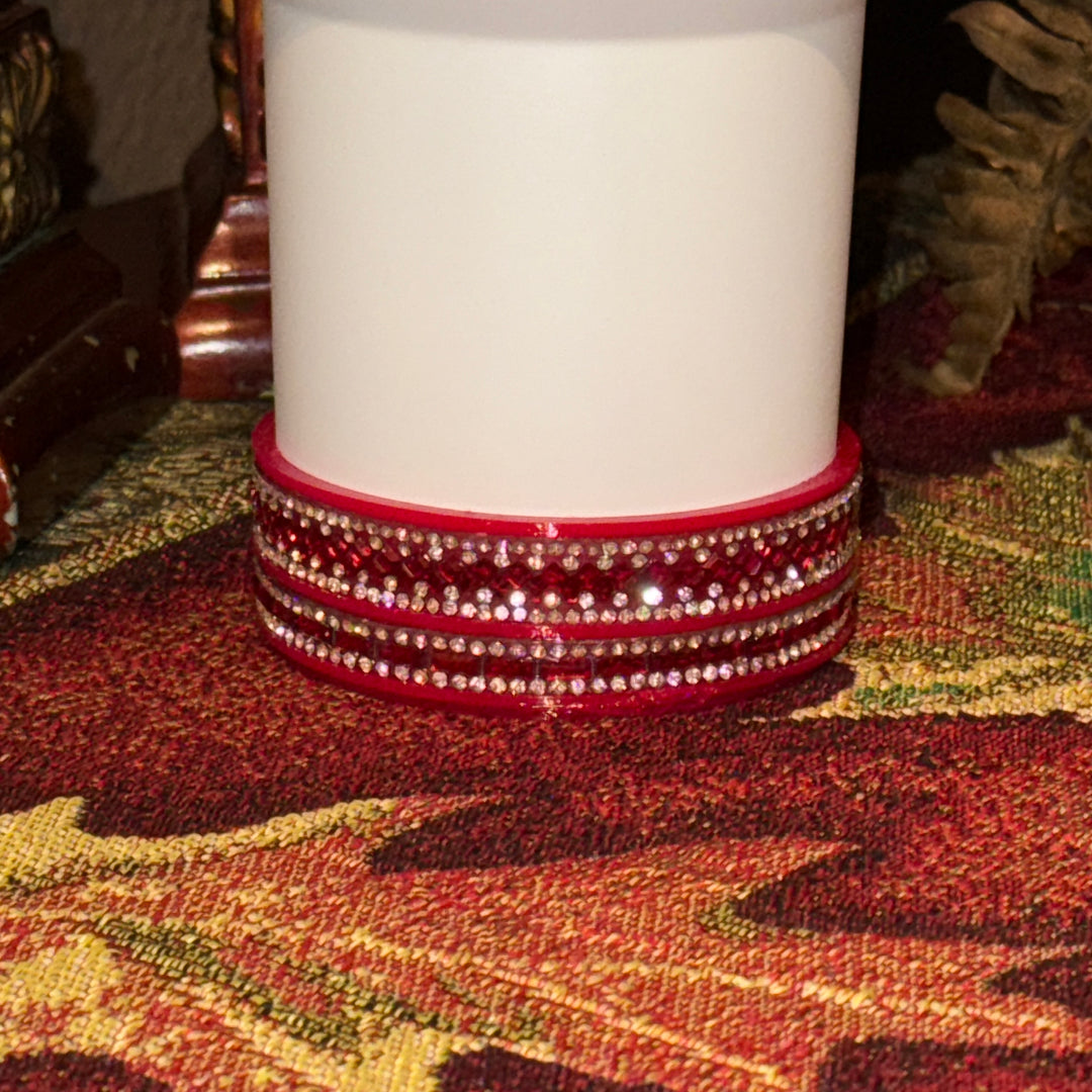 Red and Silver Mini Rhinestone Royal Princess Accessory Collection for Stanley tumblers