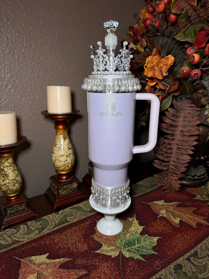 Diamonds and Pearls Collection 2 - Fancy Rhinestone Royal Princess Collection for Stanley tumblers, crown topper, halo, boot or straw topper, unique gift