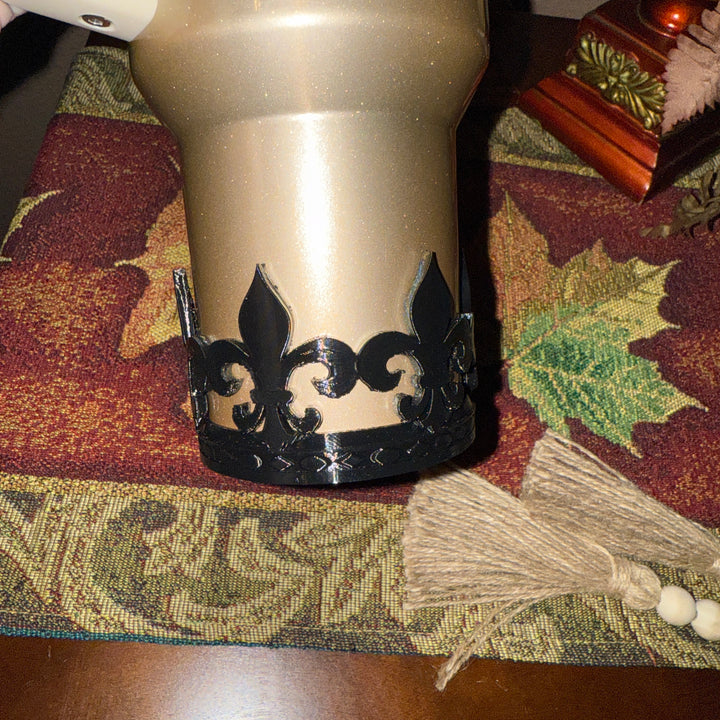 Fleur-De-Lis Tumbler Boot, Tumbler Boot Sleeve, Mardi Gras Accessory Boot, fits your Stanley Tumblers, Unique Gift, multiple colors BEST SELLER