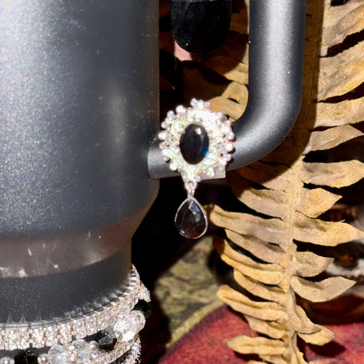 Elegant Black and Silver Rhinestone Royal Princess Accessories