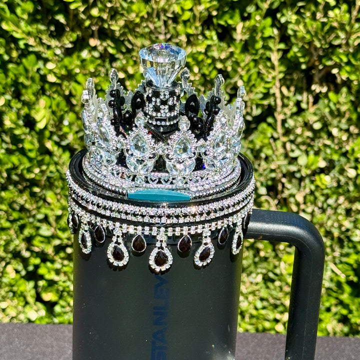 Elegant Black and Silver Rhinestone Royal Princess Accessories