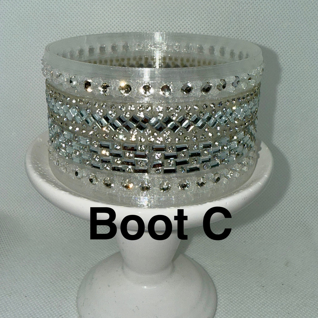 Silver Rhinestone Royal Princess Accessory Collection for Stanley tumblers