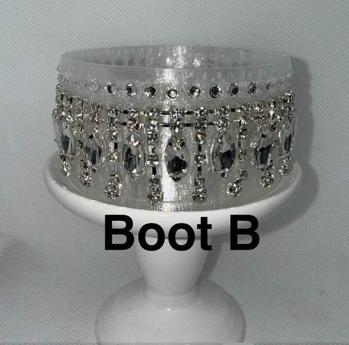 Silver Rhinestone Royal Princess Accessory Collection for Stanley tumblers with options for a Princess Crown Topper, Royal Halo Lid Bling Band and more