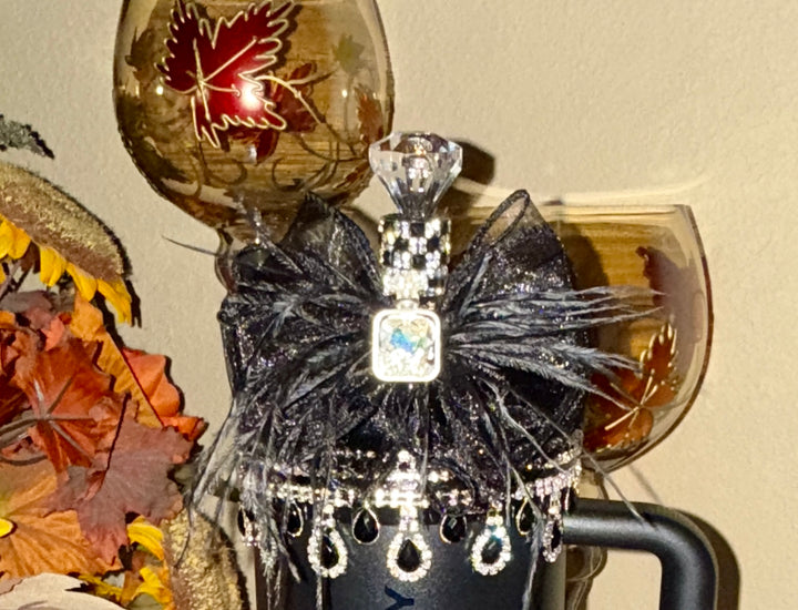 Elegant Black and Silver Rhinestone Royal Princess Accessories