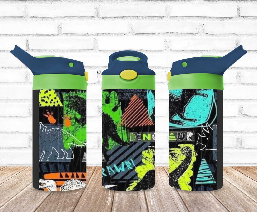 Kids Dinosaur Tumbler - Kids Water Bottle | Kids Water Tumbler | Great Kids Gift | Kids Sippy Cup | Back To School Cup - HOT SELLER!