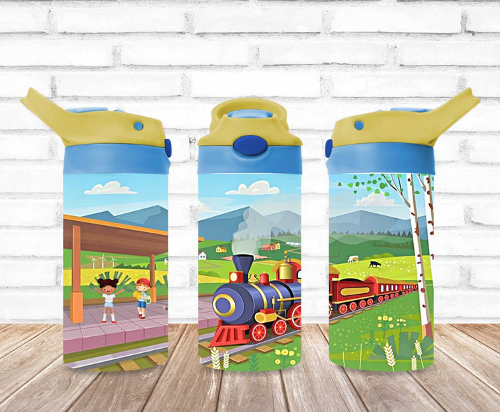 Kids Train Tumbler - Kids Water Bottle | Kids Water Tumbler | Great Kids Gift | Kids Sippy Cup | Back To School Cup