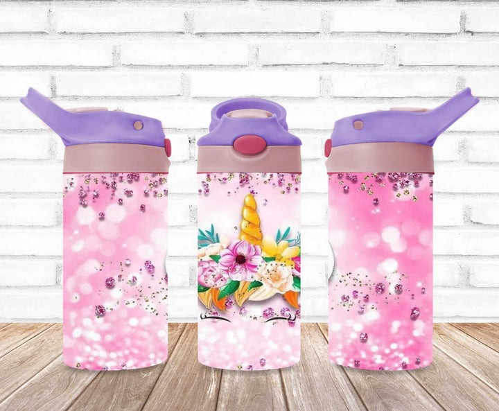 Kids Unicorn Princess Tumbler - Kids Water Bottle | Kids Water Tumbler | Great Kids Gift | Kids Sippy Cup | Back To School Cup