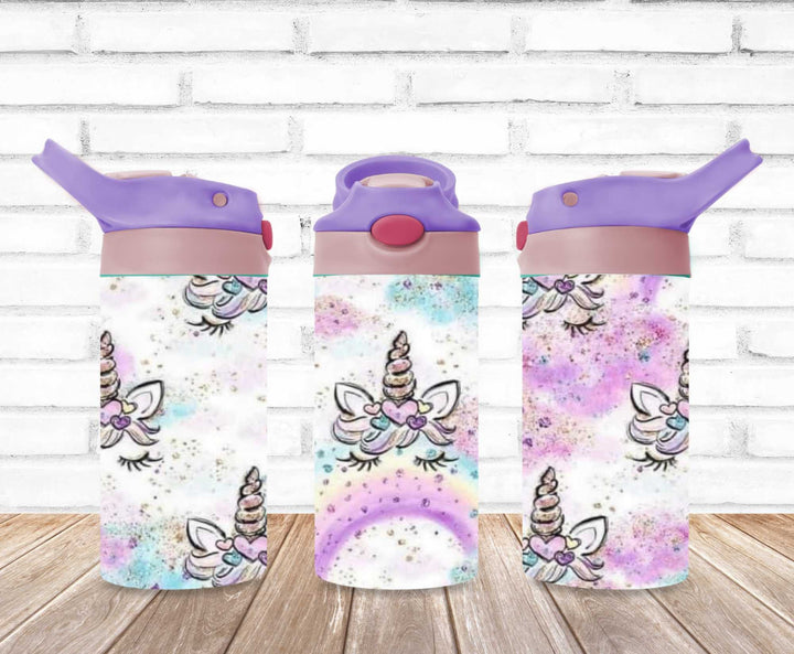 Kids Unicorn Princess Tumbler - Kids Water Bottle | Kids Water Tumbler | Great Kids Gift | Kids Sippy Cup | Back To School Cup