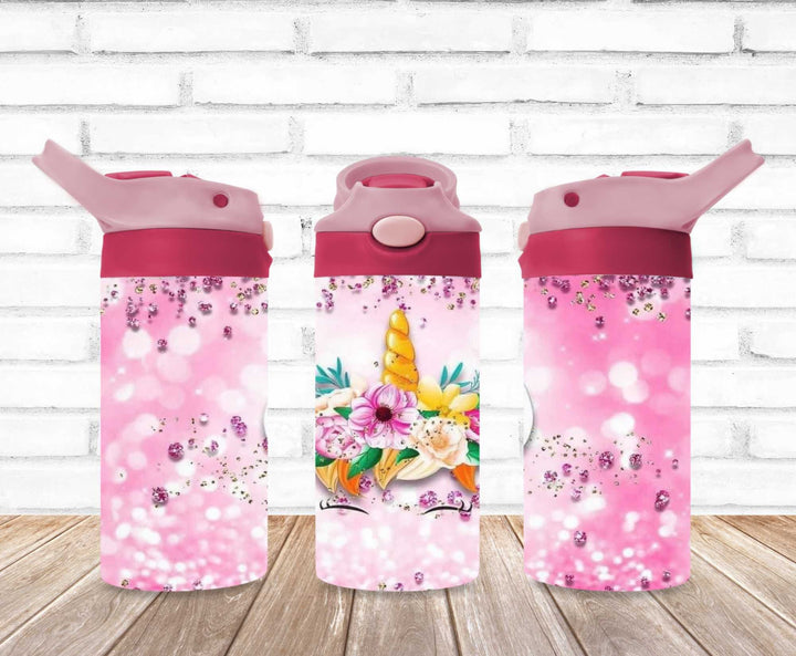 Kids Unicorn Princess Tumbler - Kids Water Bottle | Kids Water Tumbler | Great Kids Gift | Kids Sippy Cup | Back To School Cup