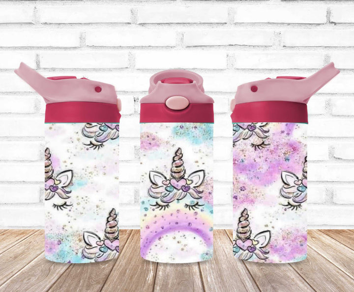 Kids Unicorn Princess Tumbler - Kids Water Bottle | Kids Water Tumbler | Great Kids Gift | Kids Sippy Cup | Back To School Cup