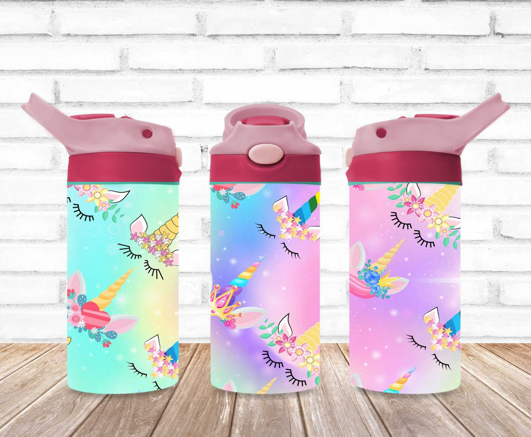 Kids Unicorn Princess Tumbler - Kids Water Bottle | Kids Water Tumbler | Great Kids Gift | Kids Sippy Cup | Back To School Cup