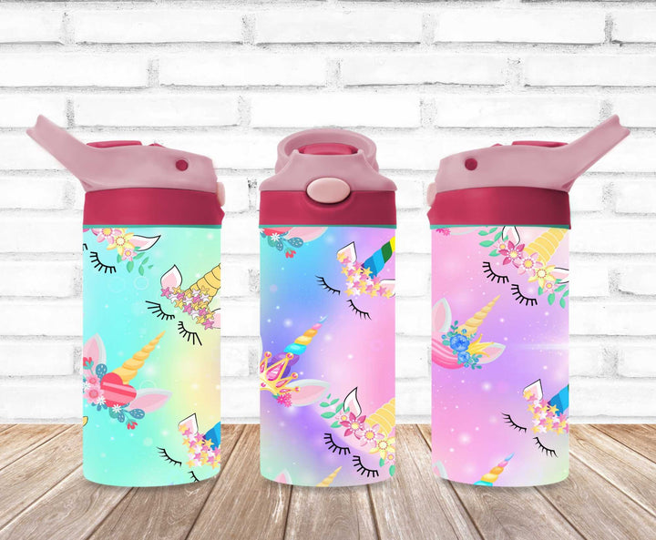 Kids Unicorn Princess Tumbler - Kids Water Bottle | Kids Water Tumbler | Great Kids Gift | Kids Sippy Cup | Back To School Cup