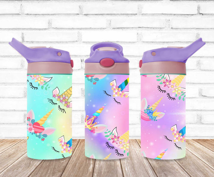 Kids Unicorn Princess Tumbler - Kids Water Bottle | Kids Water Tumbler | Great Kids Gift | Kids Sippy Cup | Back To School Cup