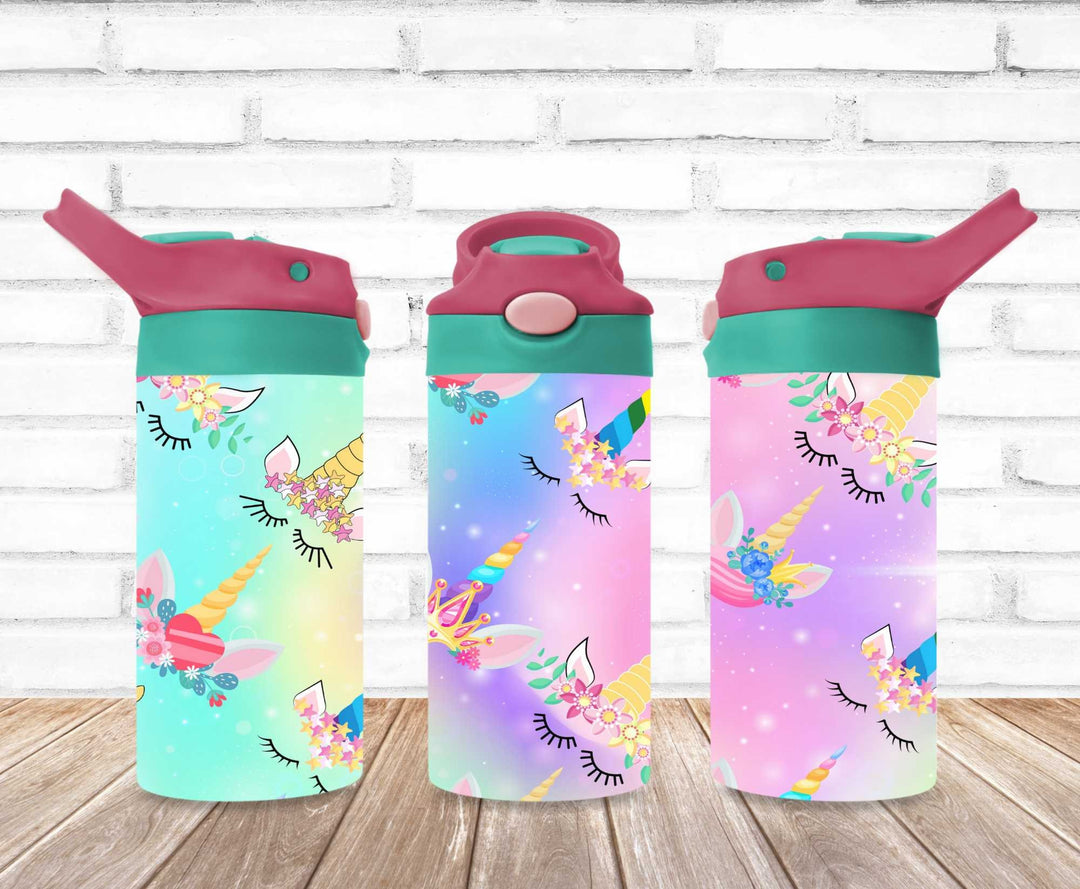 Kids Unicorn Princess Tumbler - Kids Water Bottle | Kids Water Tumbler | Great Kids Gift | Kids Sippy Cup | Back To School Cup