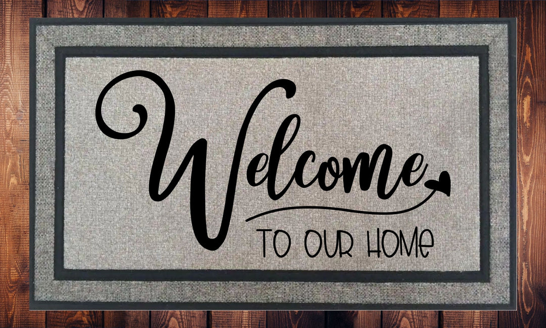 Welcome to Our Home - Welcome Mat - Door Mat - HOT SELLER!, great unique gift