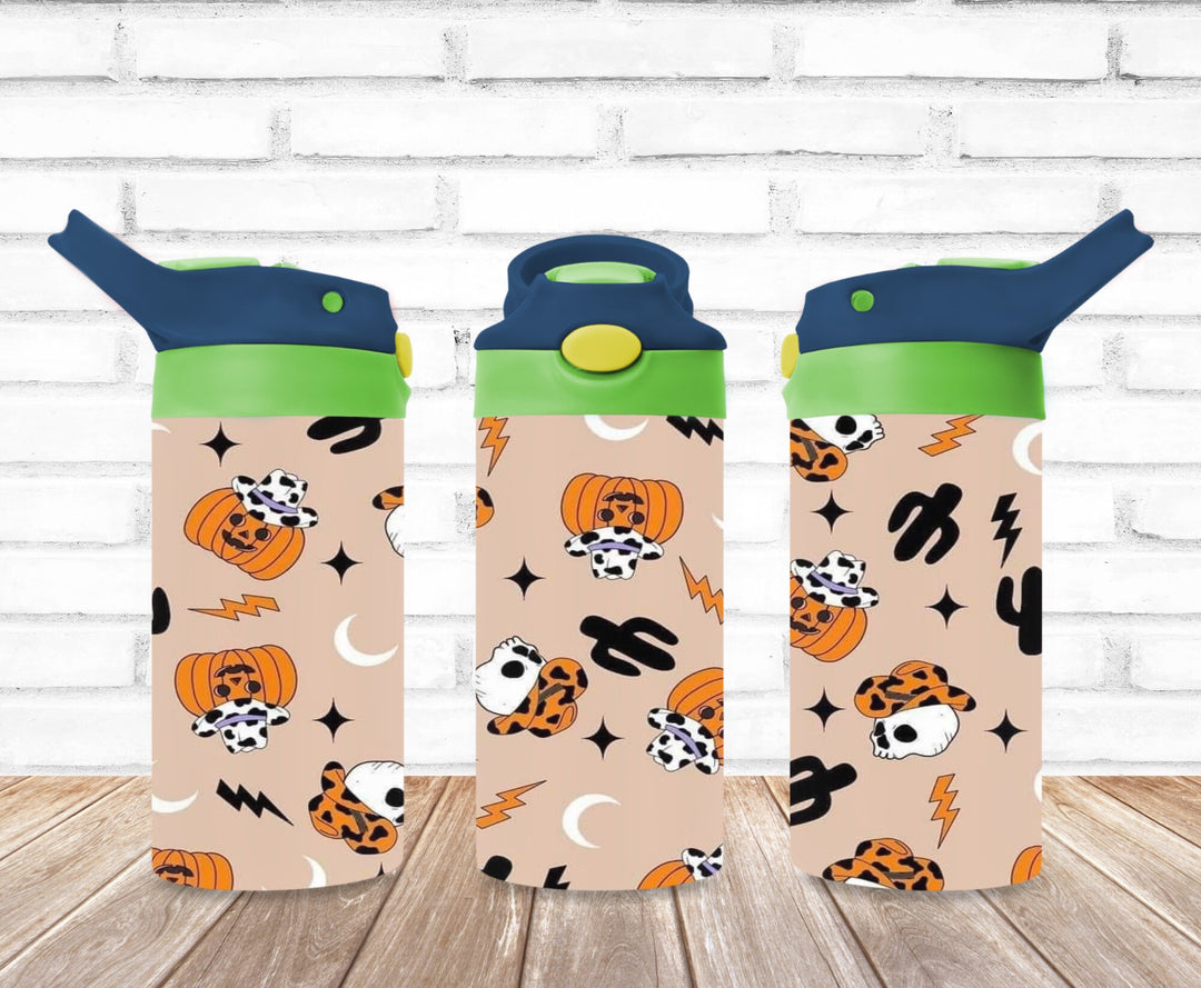 Kids Halloween Tumbler, Kids Water Tumbler, Kids FlipTop Cup, Kids Sippy Cup, Back To School Cup