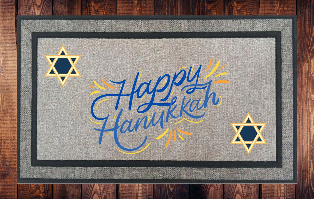 Happy Hanukkah Welcome Mat, Happy Hanukkah Door Mat, HOT SELLER, great unique gift