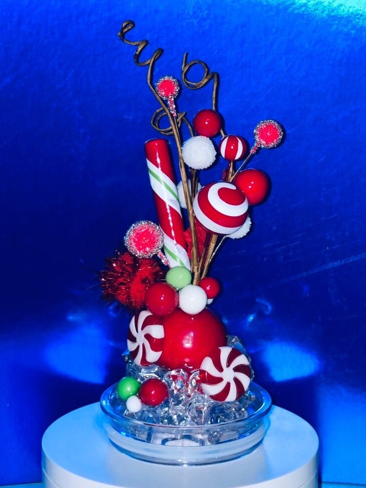 Whimsical Christmas Topper, Merry Christmas Tumbler Topper 3D Decorative Lid, unique gift