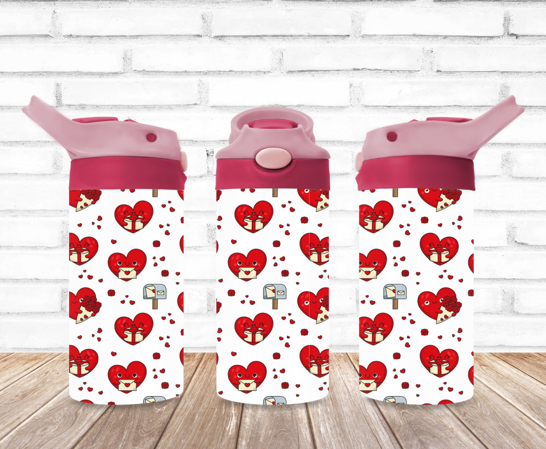 Valentines Kids Tumbler, Be My Valentine, Valentine's Day, Kids Water Bottle, Kids Sippy Cup, Back To School Cup, HOT SELLER!