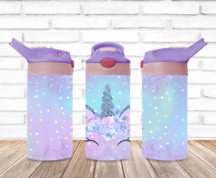 Kids Unicorn Princess Tumbler - Kids Water Bottle | Kids Water Tumbler | Great Kids Gift | Kids Sippy Cup | Back To School Cup