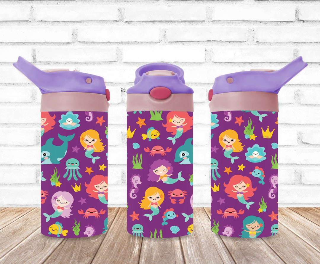 Kids Mermaid Tumbler, Under the Sea Tumbler, Kids Water Bottle, Kids Water Tumbler, Great Kids Gift, Kids Sippy Cup, Back To School