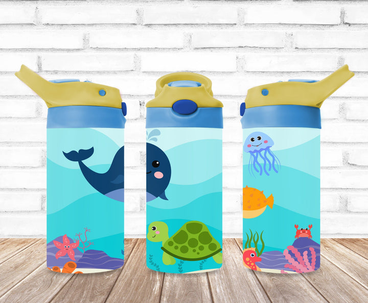 Kids Aquarium Tumbler, Under the Sea Tumbler, Kids Water Bottle, Kids Water Tumbler, Great Kids Gift, Kids Sippy Cup, Back To School