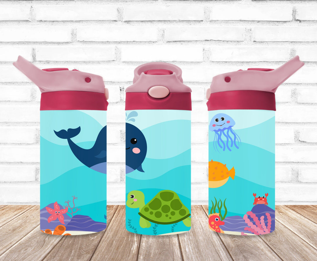 Kids Aquarium Tumbler, Under the Sea Tumbler, Kids Water Bottle, Kids Water Tumbler, Great Kids Gift, Kids Sippy Cup, Back To School