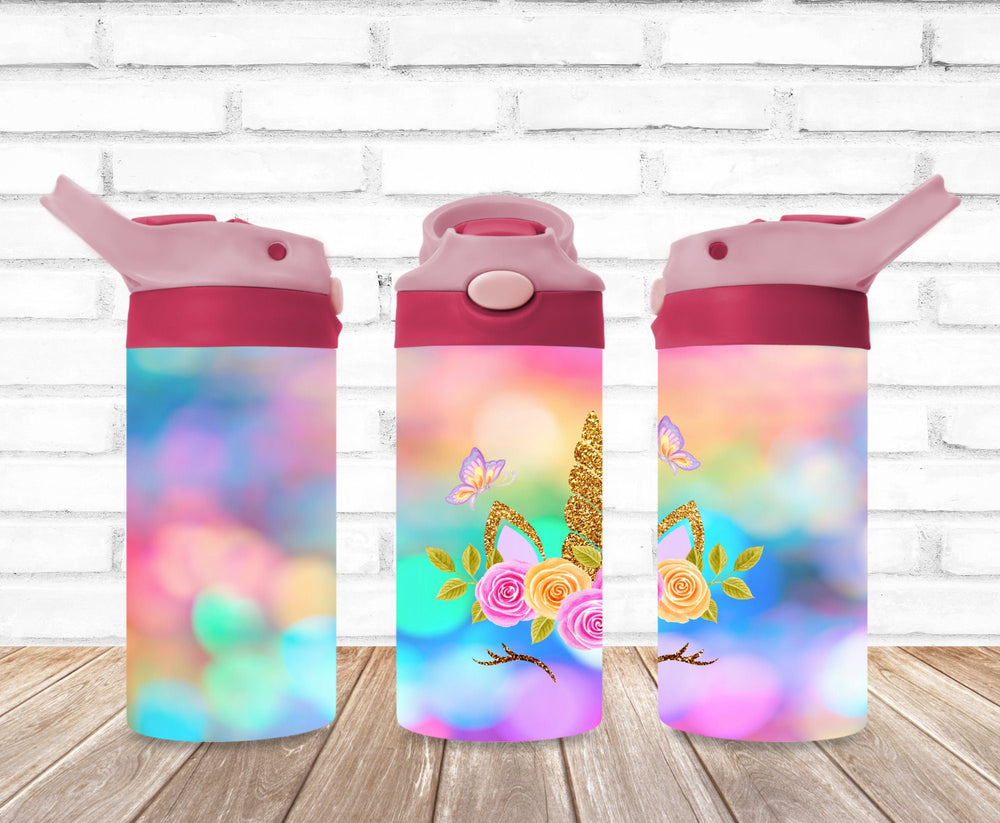 Kids Unicorn Princess Tumbler - Kids Water Bottle | Kids Water Tumbler | Great Kids Gift | Kids Sippy Cup | Back To School Cup