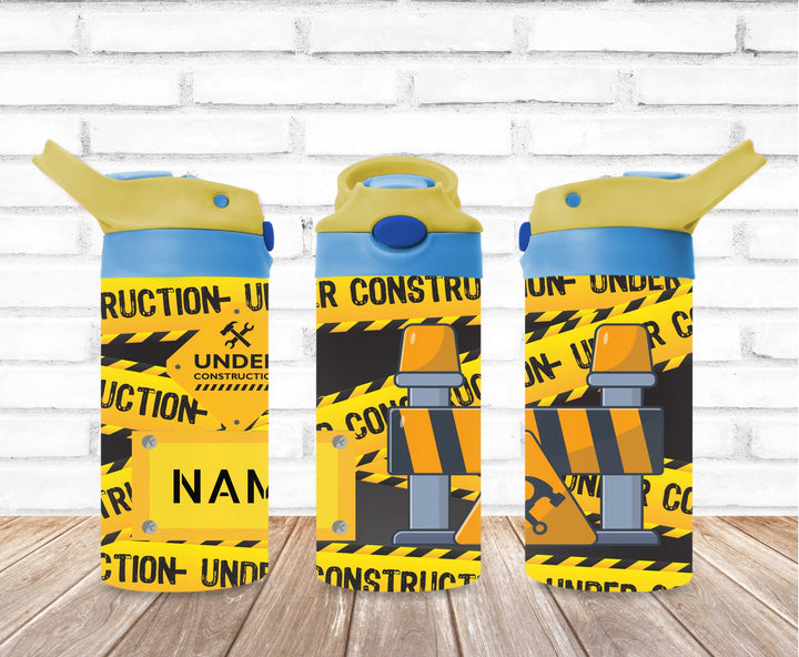 Kids Construction Tumbler Tractor Tumbler - Kids Water Bottle | Kids Water Tumbler | Great Kids Gift | Kids Sippy Cup | Back To School Cup