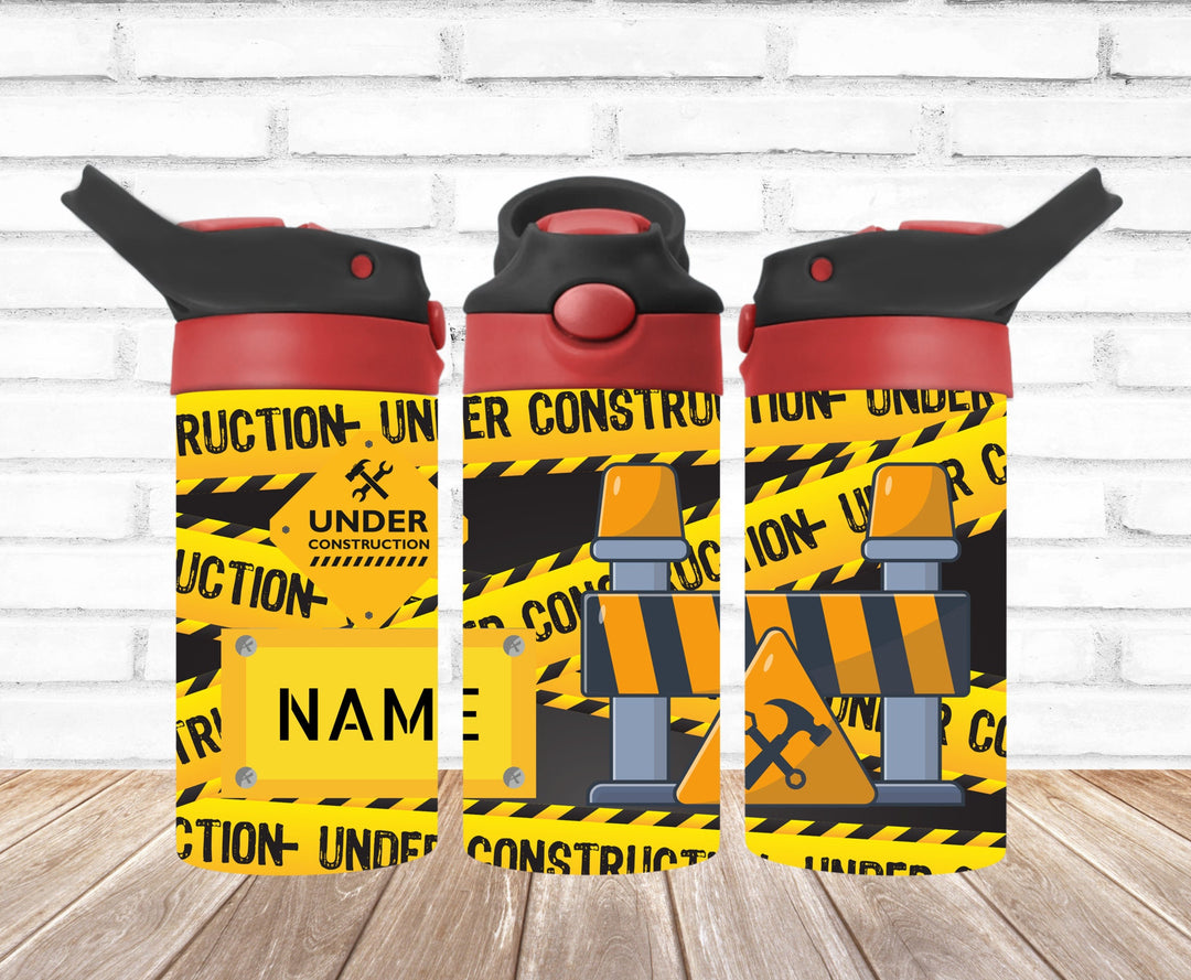 Kids Construction Tumbler Tractor Tumbler - Kids Water Bottle | Kids Water Tumbler | Great Kids Gift | Kids Sippy Cup | Back To School Cup