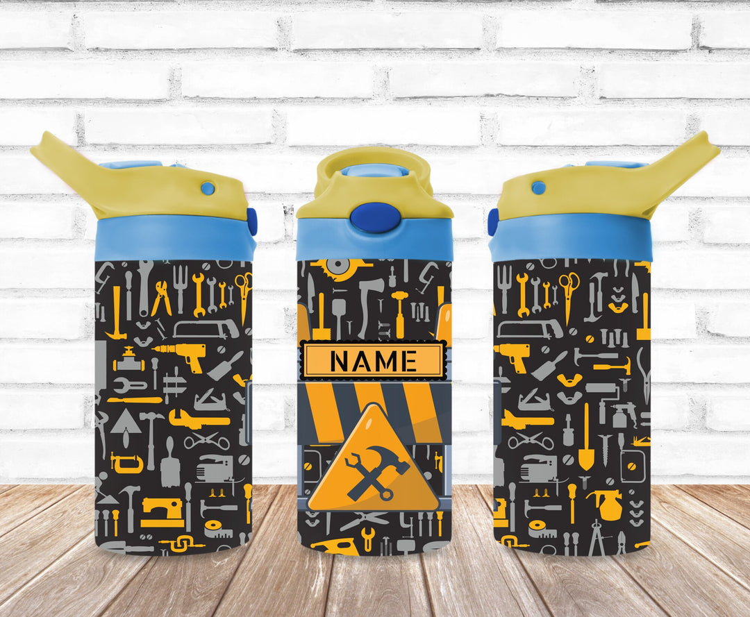 Kids Construction Tumbler Tractor Tumbler - Kids Water Bottle | Kids Water Tumbler | Great Kids Gift | Kids Sippy Cup | Back To School Cup