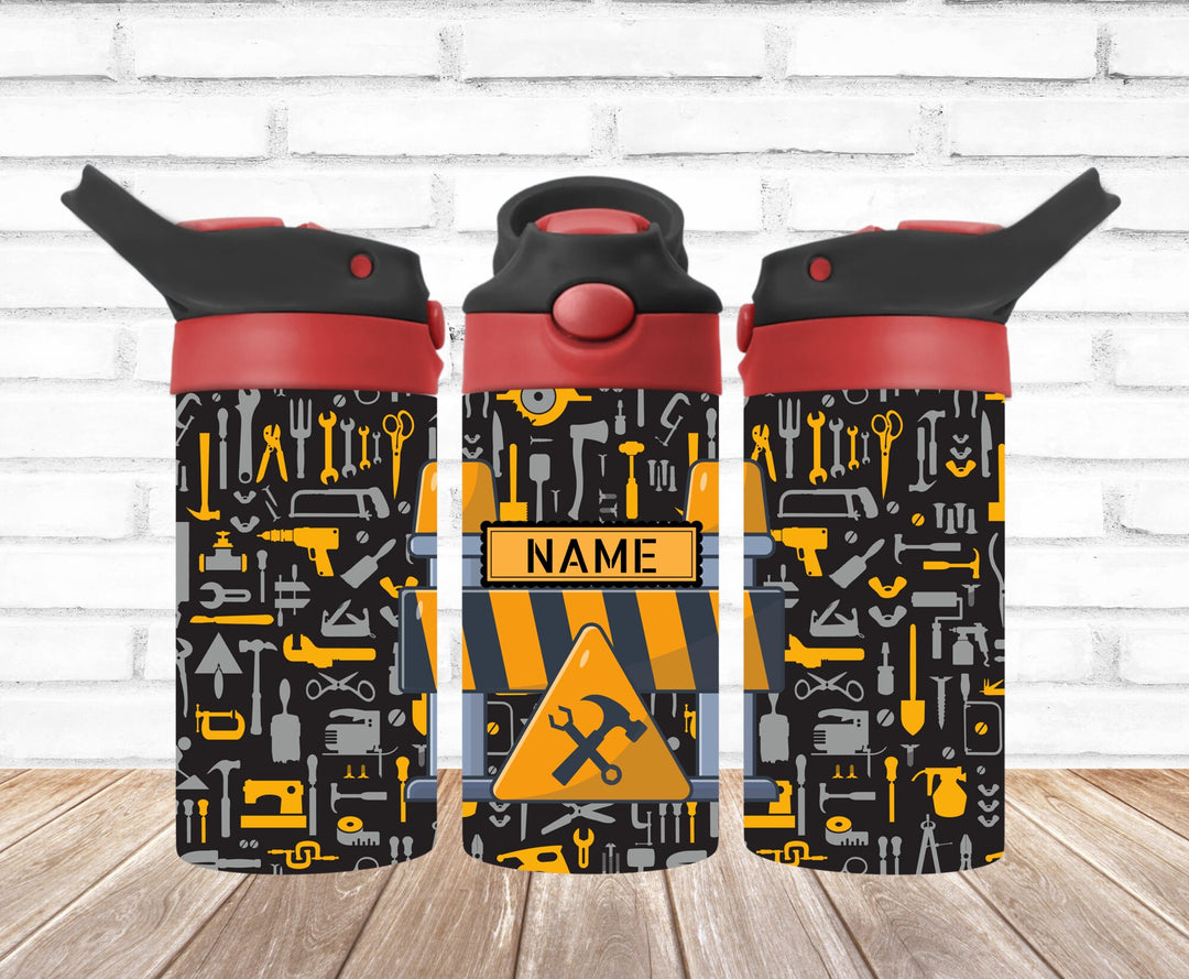 Kids Construction Tumbler Tractor Tumbler - Kids Water Bottle | Kids Water Tumbler | Great Kids Gift | Kids Sippy Cup | Back To School Cup