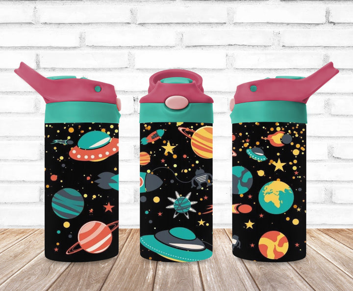 Kids Space Tumbler, Outer Space Tumbler, Kids Water Bottle, Kids Water Tumbler, Great Kids Gift, Kids Sippy Cup, Back To School