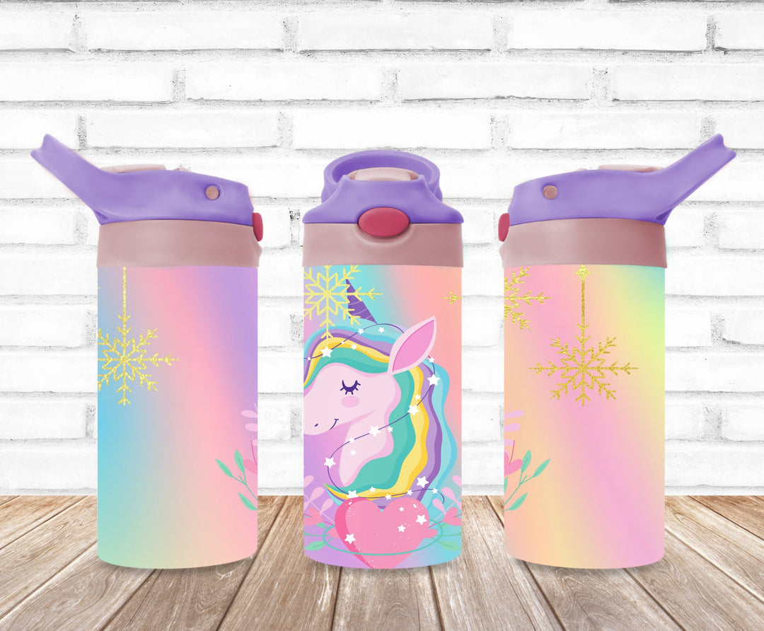 Kids Unicorn Tumbler - Kids Water Bottle | Kids Water Tumbler | Great Kids Gift | Kids Sippy Cup | Back To School Cup