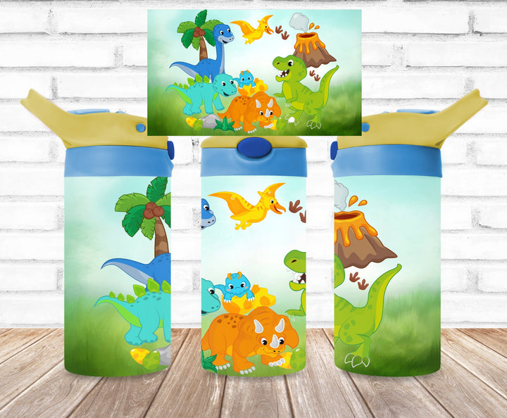 Kids Dinosaur Tumbler - Kids Water Bottle | Kids Water Tumbler | Great Kids Gift | Kids Sippy Cup | Back To School Cup - HOT SELLER!