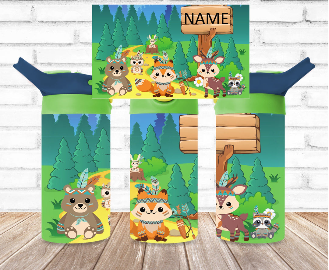 Kids Forest Friends Tumbler, Forest Animals, Kids Water Bottle | Kids Water Tumbler | Great Kids Gift | Kids Sippy Cup | Back To School