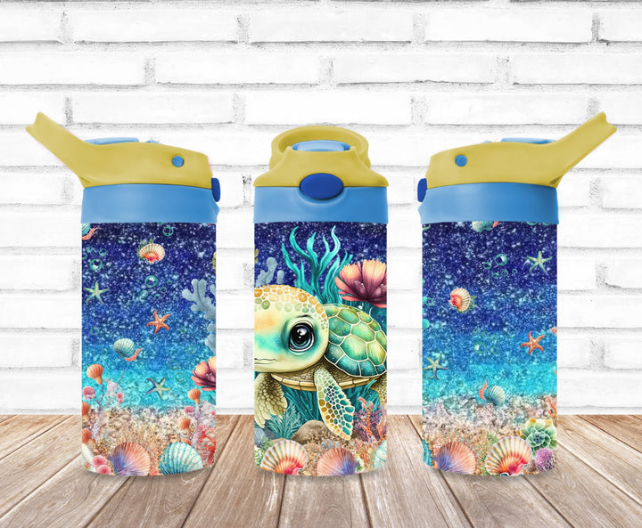 Kids Turtle Tumbler, Turtle Tumbler, Kids Water Tumbler | Great Kids Gift | Kids Sippy Cup | Back To School Cup - HOT SELLER!