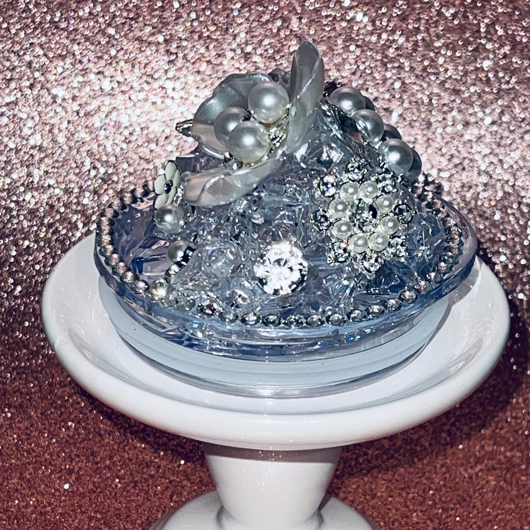Dazzling Diva 3-D Rhinestone Tumbler Topper with Designer Bling, Diva Tumbler Topper, Rhinestone Bling, Rhinestone Tumbler Lid, unique gift